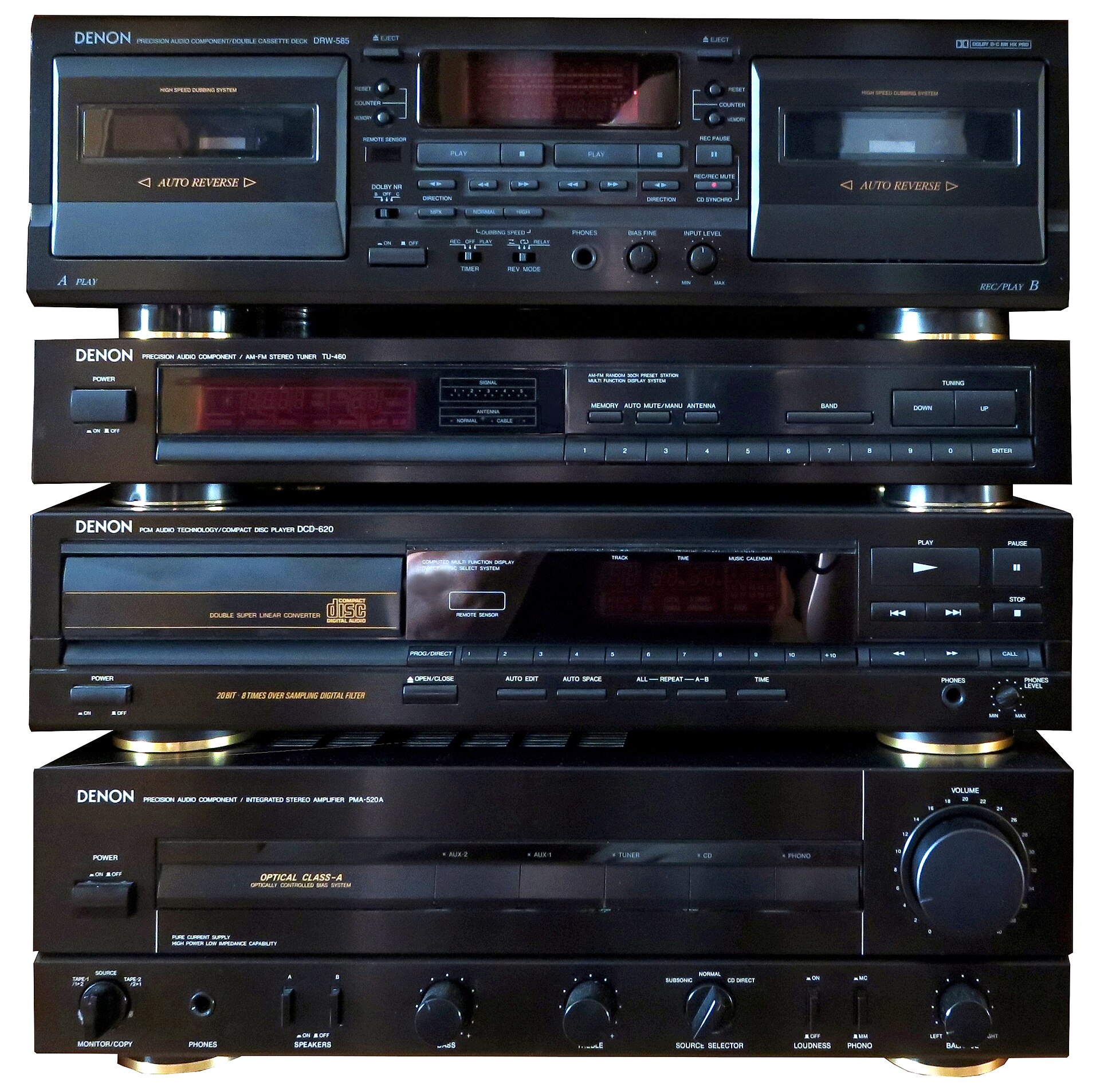 Denon のコンポーネントシステム(1989年)