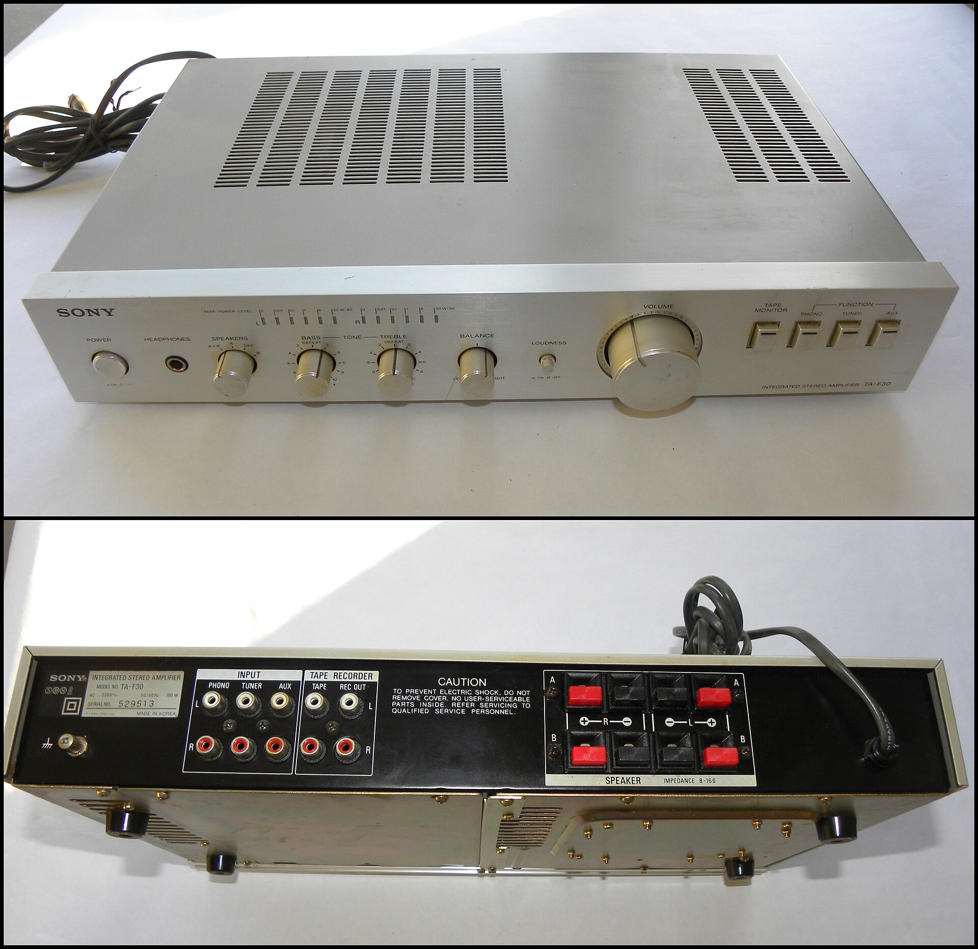 Sony TA-F30 プリメインアンプ