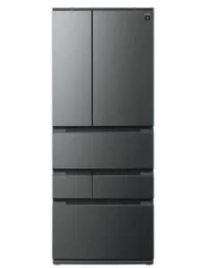 シャープ 冷蔵庫 幅73.0cm 545L 奥行薄型 SJ-MF55P-H ダスクダークメタル メガフリーザー ピラーレスフレンチドア