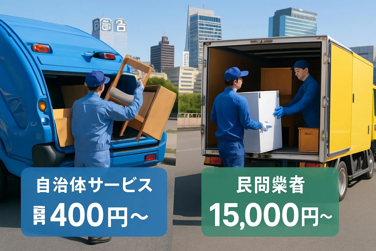 不用品回収はどっちがお得
